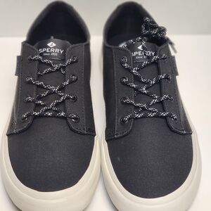 Sperry Black Canvas Sneakers